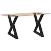 Valgomojo stalo kojos, 2 vnt., juodos, 80x(72-73,3) cm, plienas