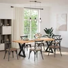 Valgomojo stalo kojos, 2 vnt., juodos, 80x(72-73,3) cm, plienas
