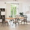 Valgomojo stalo kojos, 3 vnt., baltos, 70x(72-73) cm, plienas, X formos