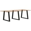 Valgomojo stalo kojos, 3 vnt., juodos, 70x(72-73,3) cm, plienas, V formos