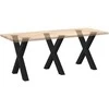 Valgomojo stalo kojos, 3 vnt., juodos, 80x(72-73) cm, plienas, X formos