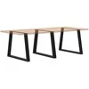 Valgomojo stalo kojos, 3 vnt., juodos, 90x(72-73,3) cm, plienas, V formos