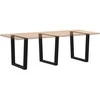 Valgomojo stalo kojos, 3 vnt., juodos, 90x(72-73,3) cm, plienas, V formos