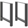 Kavos staliuko kojelės, antracito, 2 vnt., 80x(72-73)cm
