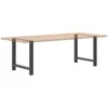 Valgomojo stalo kojos, antracito spalvos, 2 vnt., 70x(72-73) cm, plienas