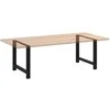Valgomojo stalo kojos, juodos, 2 vnt., 90x(72-73) cm, plienas