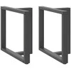 Valgomojo stalo kojelės, T formos, 2 vnt., 80x35x(72-73) cm