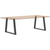 Valgomojo stalo kojos, V formos, 2 vnt., antracito spalvos, 80x(72-73,3) cm, plienas