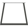 Valgomojo stalo kojos, V formos, 2 vnt., antracito spalvos, 80x(72-73,3) cm, plienas