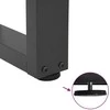 Valgomojo stalo kojos, V formos, 2 vnt., antracito spalvos, 60x(72-73,3) cm, plienas