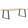Valgomojo stalo kojos, V formos, 2 vnt., antracito spalvos, 90x(72-73,3) cm, plienas
