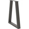 Kavos staliuko kojelės, 2 vnt., antracito, 50x(72-73)cm