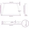 Kavos staliuko kojelės, V formos, 2 vnt., antracito spalvos, 50x(42-43,3) cm, plienas