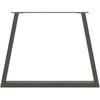 Valgomojo stalo kojos, V formos, 2 vnt., antracito spalvos, 100x(72-73,3) cm, plienas