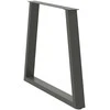 Valgomojo stalo kojos, V formos, 2 vnt., antracito spalvos, 70x(72-73,3) cm, plienas