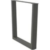 Valgomojo stalo kojos, V formos, 2 vnt., antracito spalvos, 90x(72-73,3) cm, plienas
