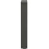 Kavos staliuko kojelės, V formos, 2 vnt., antracito spalvos, 38x(42-43,3) cm, plienas