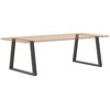 Valgomojo stalo kojos, V formos, 2 vnt., antracito spalvos, 100x(72-73,3) cm, plienas
