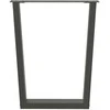 Valgomojo stalo kojos, V formos, 2 vnt., antracito spalvos, 70x(72-73,3) cm, plienas