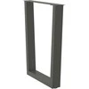 Valgomojo stalo kojos, V formos, 2 vnt., antracito spalvos, 70x(72-73,3) cm, plienas