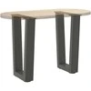 Kavos staliuko kojelės, V formos, 2 vnt., antracito spalvos, 28x(42-43,3) cm, plienas