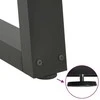 Kavos staliuko kojelės, V formos, 2 vnt., antracito spalvos, 60x(42-43,3) cm, plienas