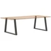 Valgomojo stalo kojos, V formos, 2 vnt., antracito spalvos, 90x(72-73,3) cm, plienas