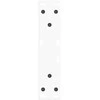 Kavos staliuko kojelės, V formos, 2 vnt., baltos, 38x(42-43,3) cm, plienas