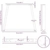 Valgomojo stalo kojelės, 2 vnt., baltos, 90x(72-73,3) cm, plienas, V formos