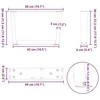 Kavos staliuko kojelės, V formos, 2 vnt., baltos, 50x(30-31,3) cm, plienas