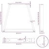 Kavos staliuko kojelės, V formos, 2 vnt., baltos, 38x(42-43,3) cm, plienas