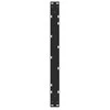 Kavos staliuko kojelės, V formos, 2 vnt., juodos, 70x(42-43,3) cm, plienas