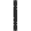 Kavos staliuko kojelės, V formos, 2 vnt., juodos, 50x(42-43,3) cm, plienas