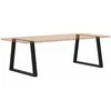 Valgomojo stalo kojelės, V formos, 2 vnt., juodos, 90x(72-73,3) cm, plienas