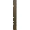 Kavos staliuko kojelės, V formos, 2 vnt., natūralus plienas, 50x(42-43,3) cm, plienas