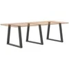 Valgomojo stalo kojos, V formos, 3 vnt., antracito spalvos, 70x(72-73,3) cm, plienas