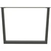 Valgomojo stalo kojos, V formos, 3 vnt., antracito spalvos, 100x(72-73,3) cm, plienas