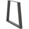 Valgomojo stalo kojos, V formos, 3 vnt., antracito spalvos, 70x(72-73,3) cm, plienas