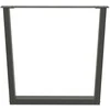 Valgomojo stalo kojos, 3 vnt., antracito spalvos, 80x(72-73,3) cm, plienas, V formos
