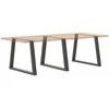Valgomojo stalo kojos, V formos, 3 vnt., antracito spalvos, 100x(72-73,3) cm, plienas
