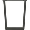 Valgomojo stalo kojos, V formos, 3 vnt., antracito spalvos, 70x(72-73,3) cm, plienas