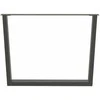 Valgomojo stalo kojos, V formos, 3 vnt., antracito spalvos, 100x(72-73,3) cm, plienas