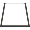 Valgomojo stalo kojos, V formos, 3 vnt., antracito spalvos, 70x(72-73,3) cm, plienas