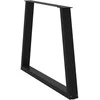 Valgomojo stalo kojos, V formos, 3 vnt., juodos, 100x(72-73,3) cm, plienas