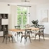 Valgomojo stalo kojos, 2 vnt., baltos, 90x(72-73) cm, plienas, X formos
