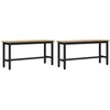 Valgomojo suolas 2 pcs Amatininkų ąžuolas 100 x 32,5 x 48,5 cm
