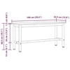 Valgomojo suolas 100 x 32,5 x 48,5 cm 2 vnt.