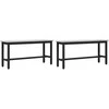 Valgomojo suolas 2 pcs Pilkas Sonoma 100 x 32,5 x 48,5 cm
