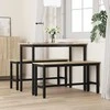 Valgomojo suolas 2 pcs Sonoma ąžuolas 100 x 32,5 x 48,5 cm