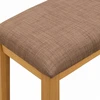 Valgomojo suolas 95 x 32 x 45 cm Kietas ąžuolo medis Pilka